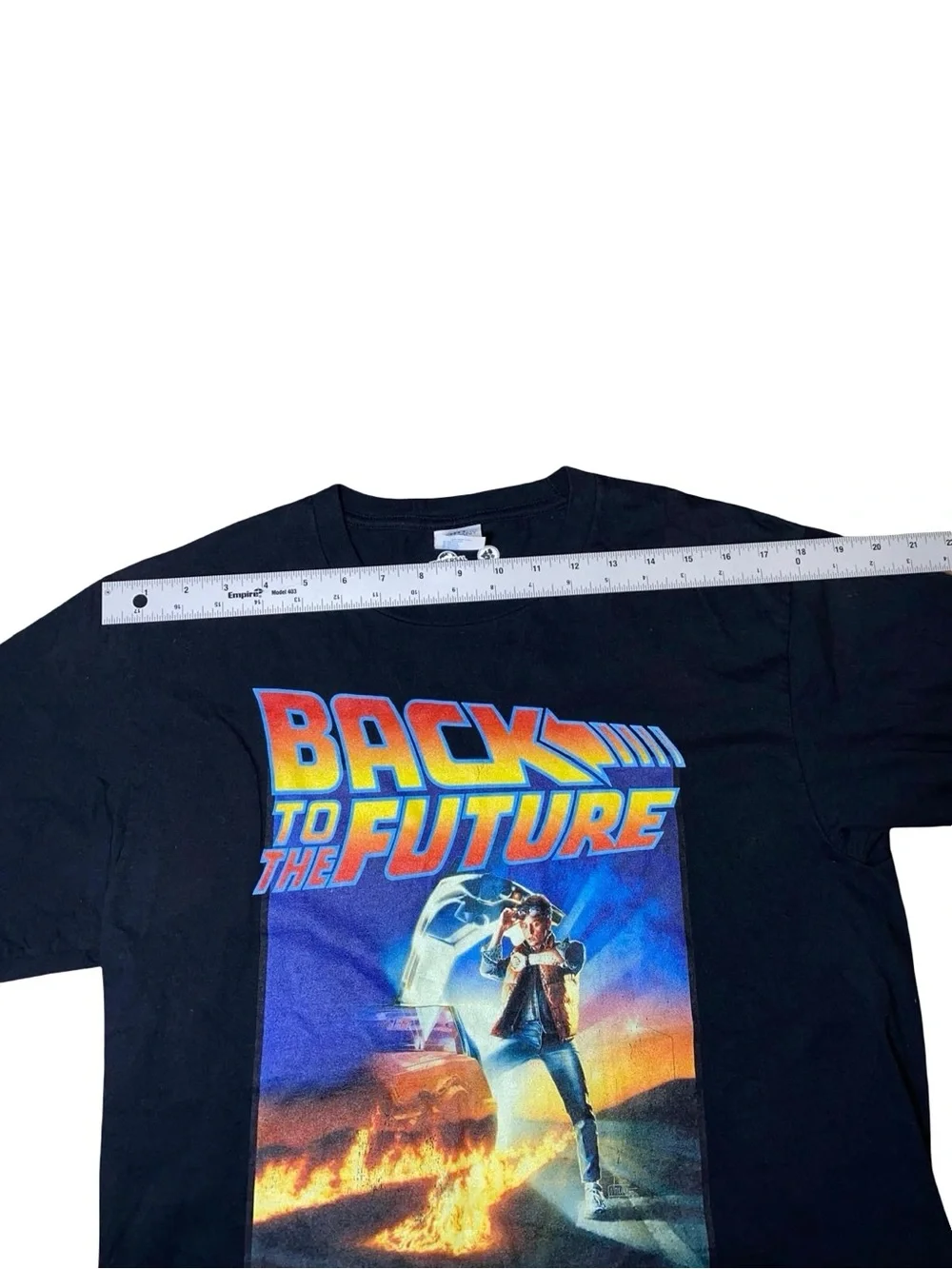 Back To The Future Movie Poster Graphic T-Shirt Black Medium Universal Studios